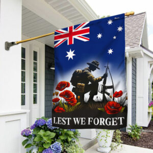 FLAGWIX  Lest We Forget Remember Fallen Soldiers Anzac Day Australia Flag MLN2589F
