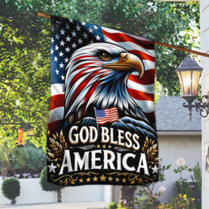 FLAGWIX  Patriotic Eagle God Bless America Flag MLN2548F
