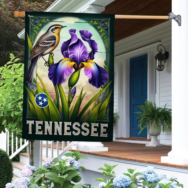 FLAGWIX  Tennessee State Mockingbird and Iris Flower Flag MLN2544F
