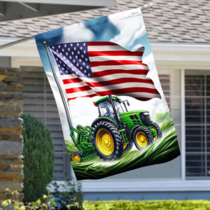 Farm Agricultural Tractors American Flag TPT1599Fv1
