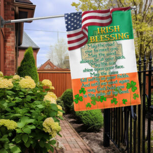FLAGWIX  Irish Blessing Celtic Cross St. Patrick's Day Flag MLN2564F
