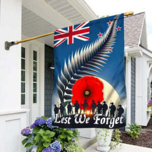 Memorial Day New Zealand Anzac Day Lest We Forget Veteran Flag TPT1567F
