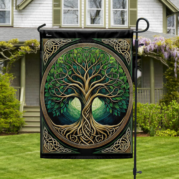Yggdrasil Celtic Tree Of Life Flag TQN2612F
