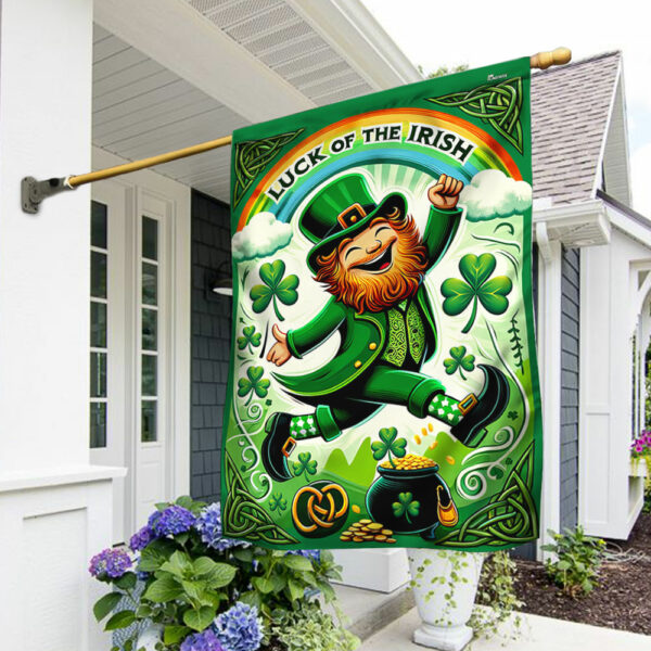 Leprechaun St. Patrick's Day Luck Of The Irish Flag MLN2618F