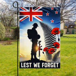 FLAGWIX New Zealand Veteran ANZAC Day Lest We Forget Flag MLN2828F