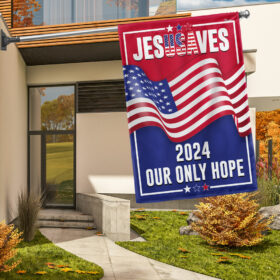 FLAGWIX Jesus 2024 Our Only Hope Flag MLN2742F