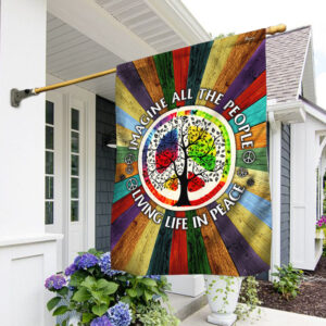 Hippie Peace Flag Hippie Decorations Flag QTR704F