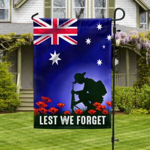 Anzac Day Australian Veteran Lest We Forget Flag MLN2709F