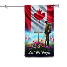 FLAGWIX Canada Veteran Memorial Lest We Forget Flag MLN2808F