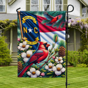 FLAGWIX North Carolina State Cardinal and Dogwood Flower Flag MLN2716F