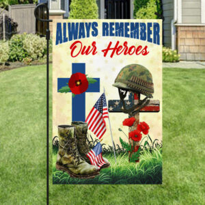 FLAGWIX Veteran Memorial Day Always Remember Our Heroes Remember Soldiers Flag MLN2776F