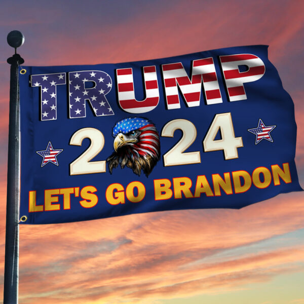 Trump 2024 Let's Go Brandon Grommet Flag MLN2702GF