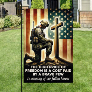 Memorial Day FLAGWIX Veteran Kneeling The Cross Flag The High Price Of Freedom In Memory Of Our Fallen Heroes MLN2740F