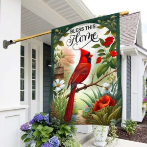 FLAGWIX Cardinal Bless This Home Flag MLN2804F