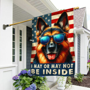FLAGWIX Funny German Shepherd Dog American Flag TQN2748F