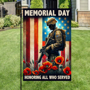 Memorial Day Honoring All Who Served Veteran Flag MLN2752F