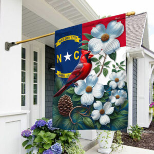 FLAGWIX North Carolina State Cardinal and Dogwood Flower Flag MLN2715F
