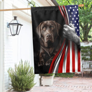 Dog Flag Labrador Retriever American Flag QTR701F