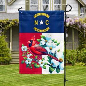 FLAGWIX North Carolina State Bird and Flower Cardinal and Dogwood Flower Flag MLN2731F