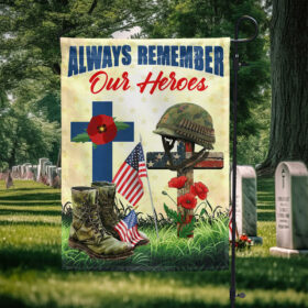FLAGWIX Veteran Memorial Day Always Remember Our Heroes Remember Soldiers Flag MLN2776F