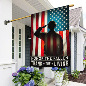 FLAGWIX Memorial Day Honor The Fallen Thank The Living Veterans Flag TQN2671F