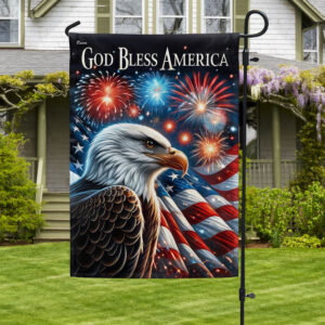 FLAGWIX Patriotic Eagle God Bless America Flag MLN2832F