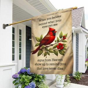 FLAGWIX Cardinal Love Never Dies Flag TQN2756F