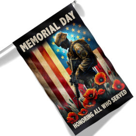 FLAGWIX Memorial Day Honoring All Who Served Veteran Flag MLN2752F