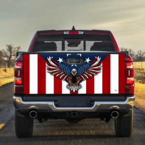 Patriotic Eagle American Truck Tailgate Decal Sticker Wrap TPT1636TD