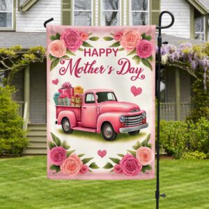 FLAGWIX Happy Mother's Day Truck Flowers Flag TQN2897F