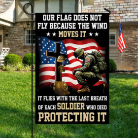 FLAGWIX Memorial Day Flag Honor Fallen Soldiers Veterans Our Flag Does Not Fly Because Flag TQN2876F