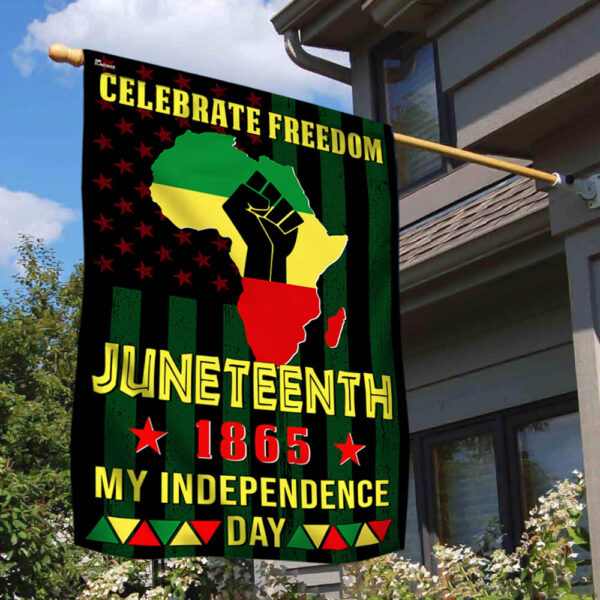 Juneteenth Celebrate Black Freedom June 19th 1865 Independence Day Flag MLN2859F