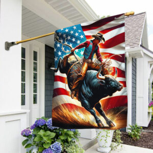 FLAGWIX Bull Riding American Flag MLN2888F