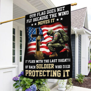 FLAGWIX Memorial Day Flag Honor Fallen Soldiers Veterans Our Flag Does Not Fly Because Flag TQN2876F