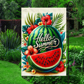 FLAGWIX Hello Summer Watermelon Flag TQN2861F