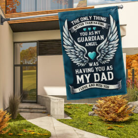 FLAGWIX Father's Day Garden Flag Dad In Heaven House Flag TQN2857F