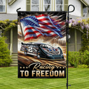 FLAGWIX Dirt Late Model Racing To Freedom Flag MLN2849F