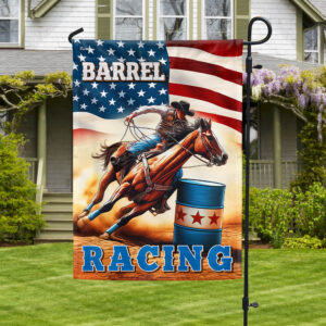 Barrel Racing American Flag MLN2873F