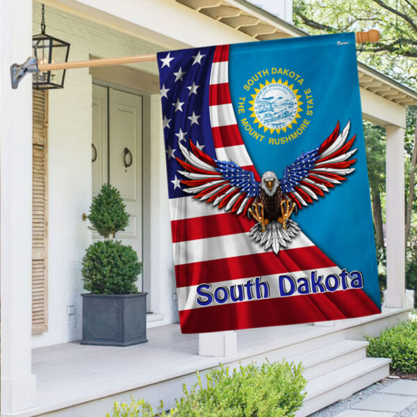 South Dakota Eagle Flag MLN2943Fv2