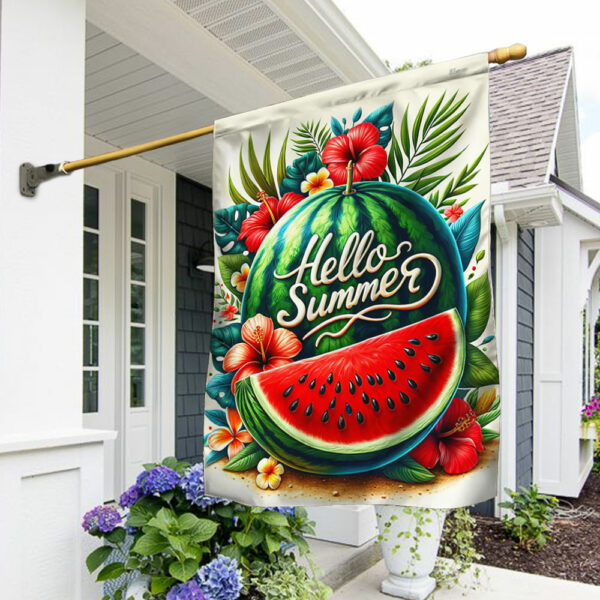 Hello Summer Watermelon Flag TQN2861F