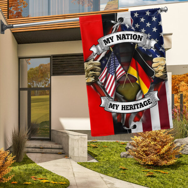 My Nation My Heritage, American German Flag TPT2869Fv1