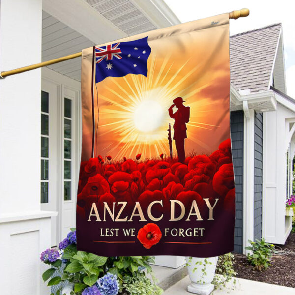 FLAGWIX Anzac Day Australia 25th April  Lest We Forget Flag TQN2853F