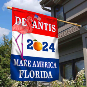 FLAGWIX Desantis 2024 Make America Florida Flamingo Flag MLN2656F 