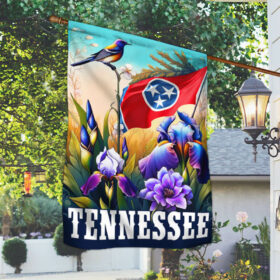 FLAGWIX Tennessee Mocking Bird Iris Flower Flag TQN2703F 