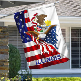 Illinois Eagle Flag MLH1774Fv22 