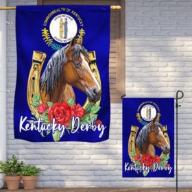 Kentucky Derby Horse Flag TQN1173F 