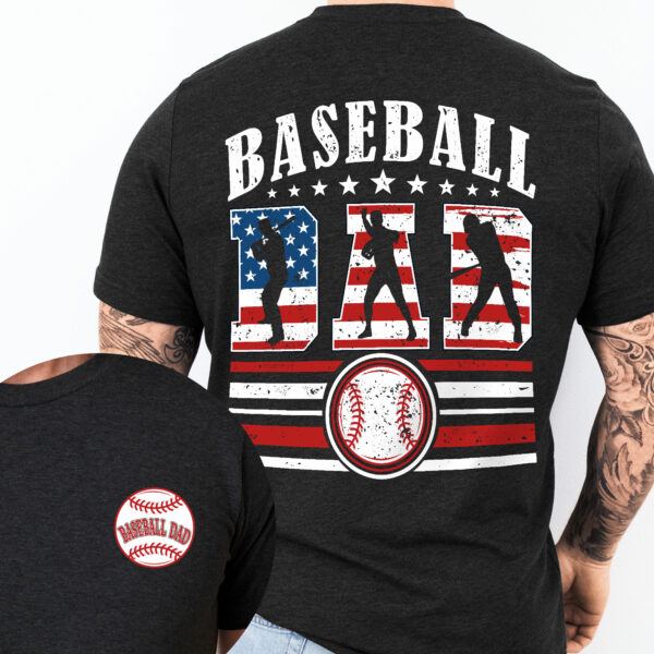Gift for Dad, Father's Day, Proud Baseball Dad, Baseball Dad T-shirt HTT99HVN