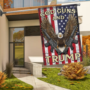 God Guns and Trump 2024 Flag TQN3328F