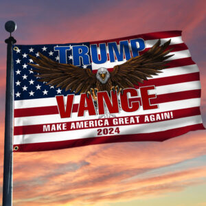 Trump Vance 2024 MAGA Make America Great Again Grommet Flag MLN3566GF