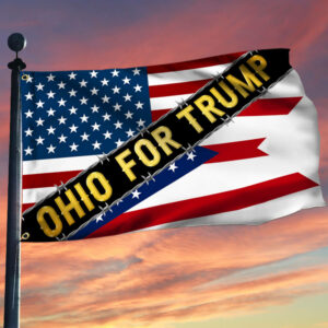 Ohio For Trump Grommet Flag MLN3534GF